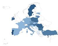 Karte der EU-Länder zum EES 2019