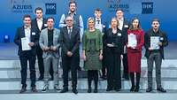 Gruppenbild der Bundesbesten aus Hamburg 