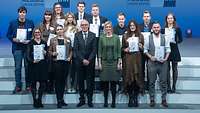 Gruppenbild der Bundesbesten aus Niedersachsen