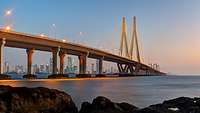 Indien: Brücke Bandra Worli Sea Link bei Mumbai 