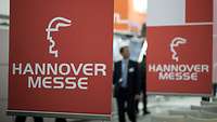 Flaggen auf der Hannover Messe 