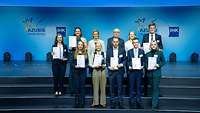 Gruppenbild der Bundesbesten aus Hamburg 