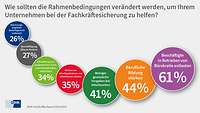 Grafik Bubbels Rahmenbedingungen Fachkräftereport 2024-25