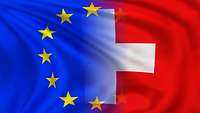 Flaggen EU-Schweiz