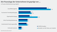 Grafik zur Konjunkturumfrage Herbst 2022, Kfz Finanzprobleme