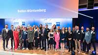 Gruppenbild der Bundesbesten aus Baden-Württemberg 