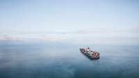 Container Ship on the Ocean